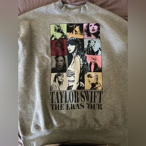 Taylor Swift Eras Tour Grey Crewneck